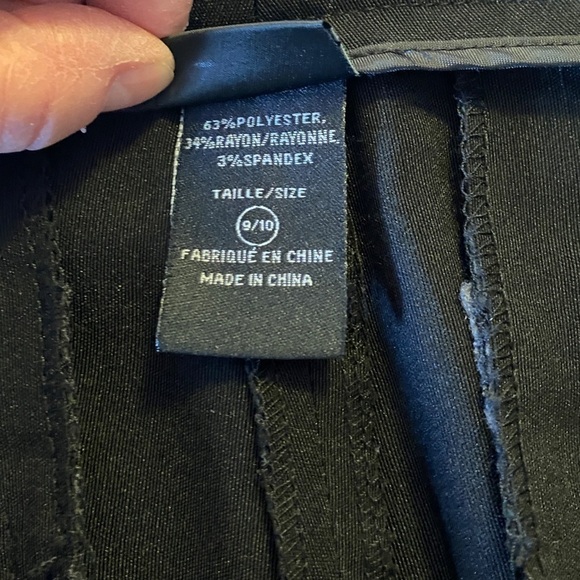 Suzy Shier Zip-Front Trousers Black Ladies 9/10 - Picture 8 of 15